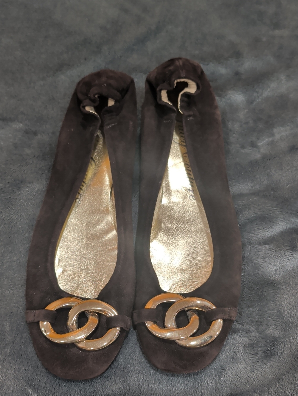 Juicy Couture Women's Ballet Flats Brown Size  Fits 6,5-7 (8M)